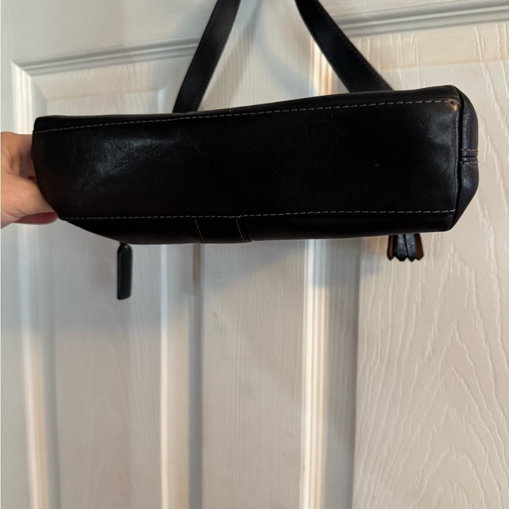 💫 🖤 Iconic Y2K Vintage Coach Hamptons SoHo Baguette - black Leather 🖤💫 - Picture 3 of 9